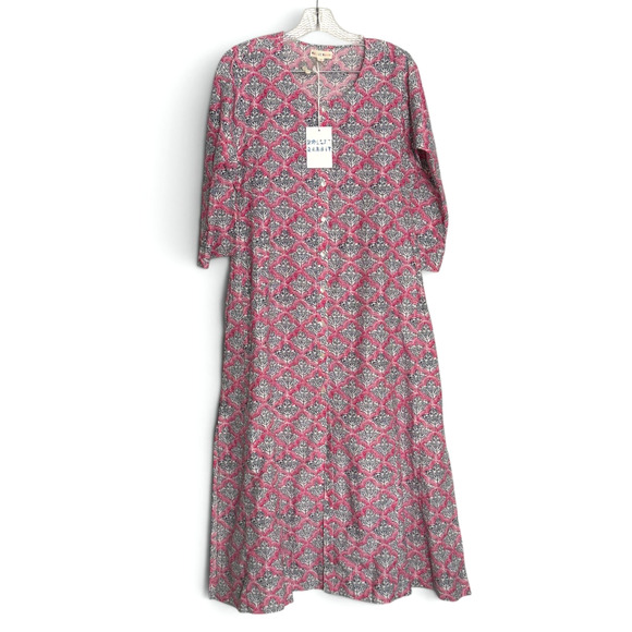 Roller Rabbit Dresses & Skirts - Roller Rabbit Maxi Dress Womens XS Jemina Anu Long Kurta Fuchsia Silk Blend NWT